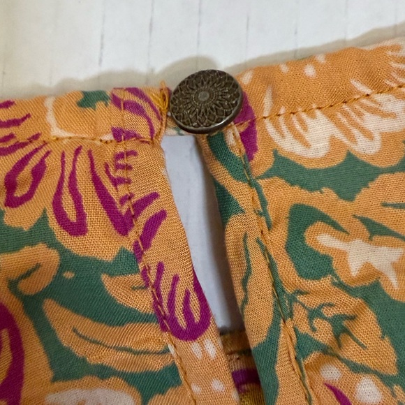 Anthropologie Akemi + Kin Yellow Floral Embroidered Top - Picture 5 of 11